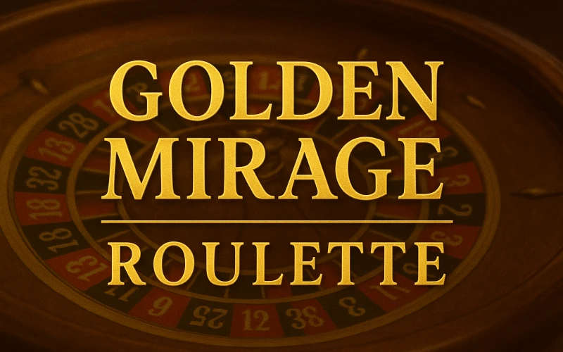 Play Golden Mirage Roulette and win instantly PariPulse.