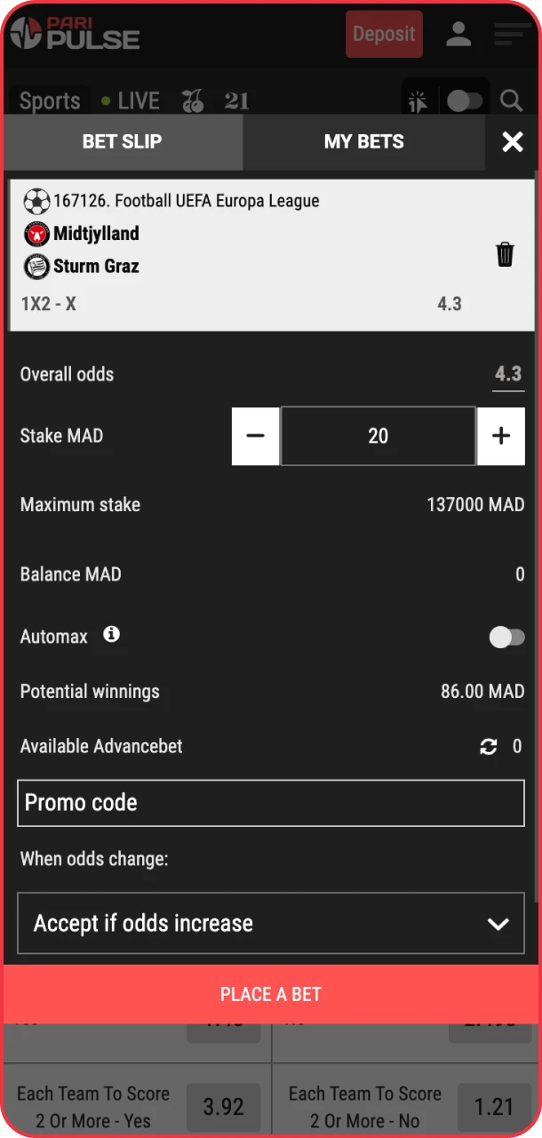 Check your betting data quickly on PariPulse.