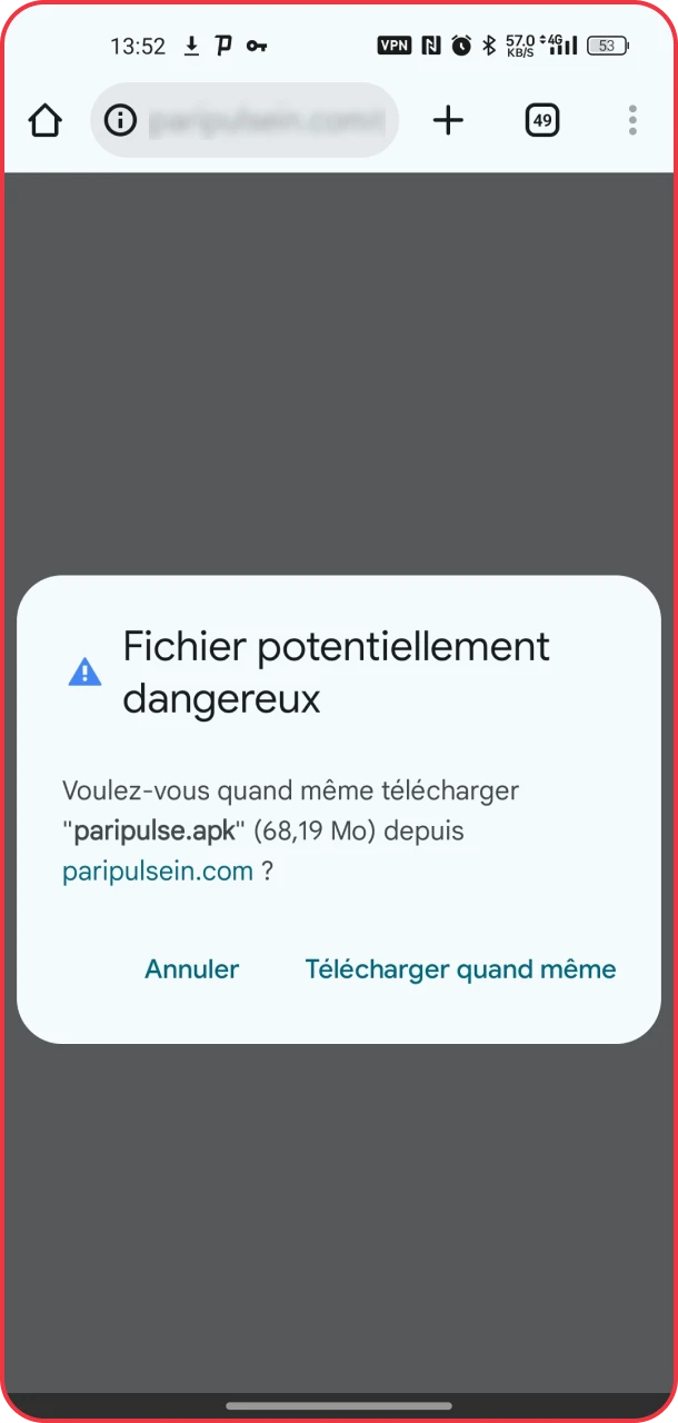 Téléchargez l'APK Android pour commencer à jouer à PariPulse.
