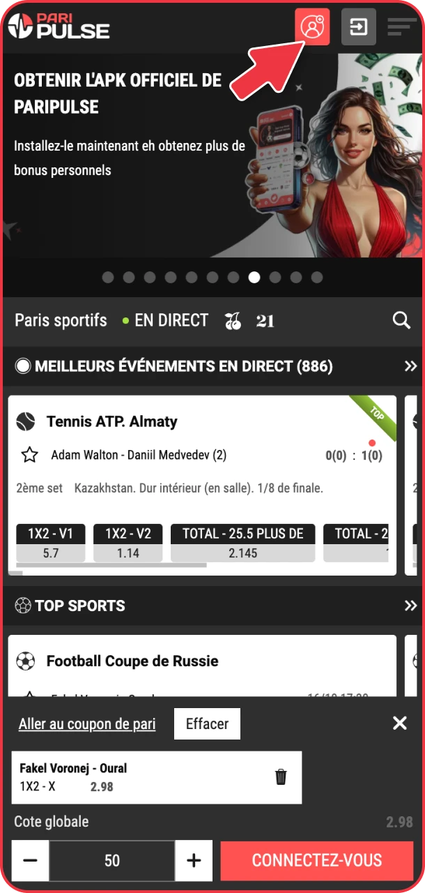 Commenceaz votre voyage PariPulse en un seul clic.