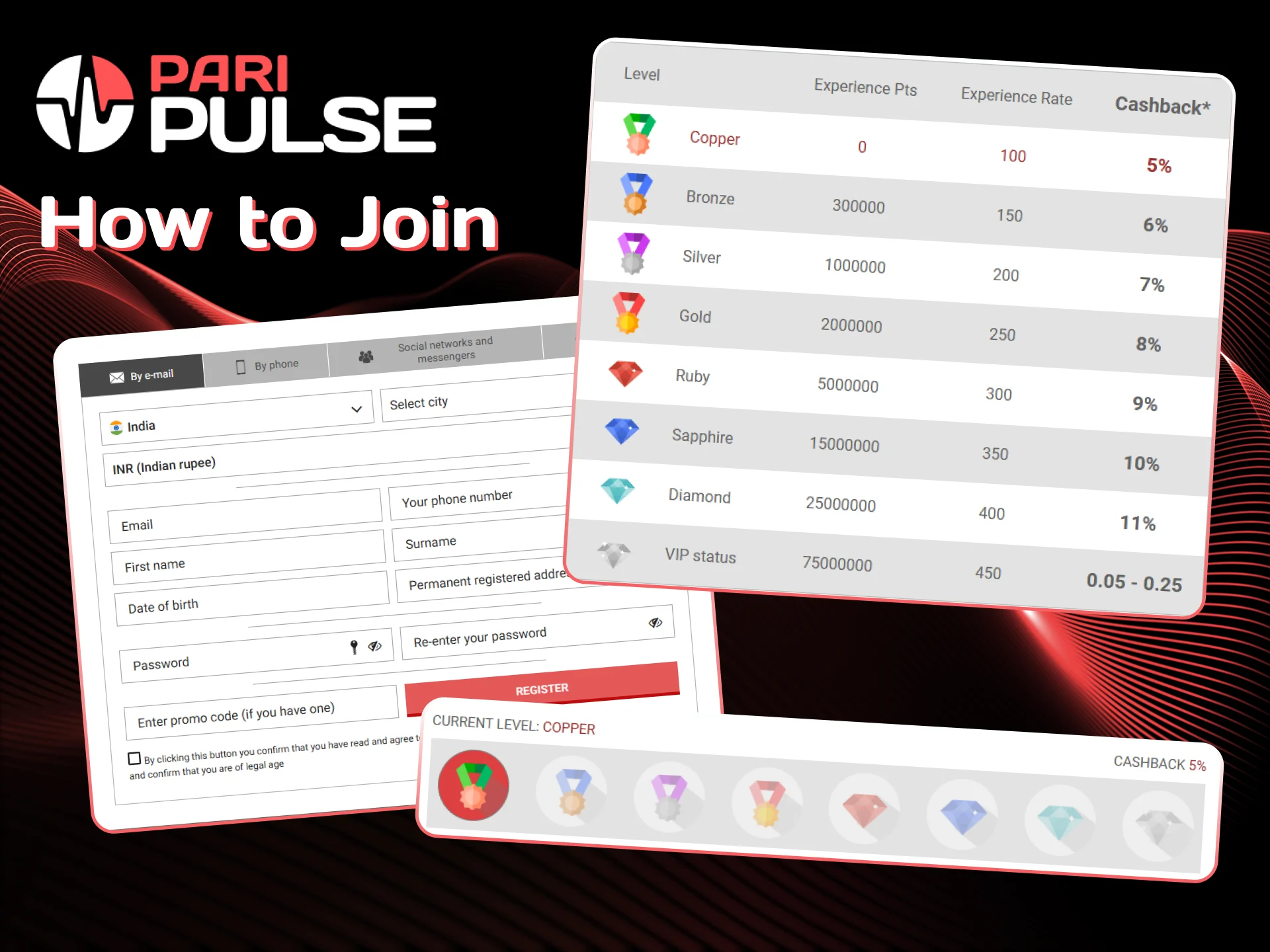 Follow those steps to become PariPulse VIP member.