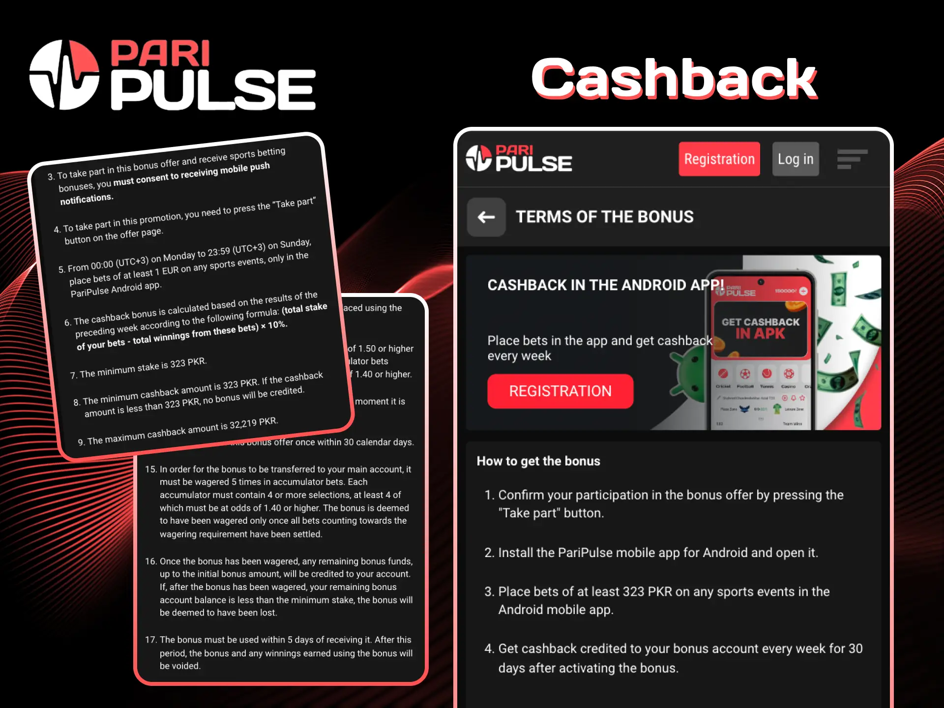 Receive cashback and enjoy nonstop wins on PariPulse.