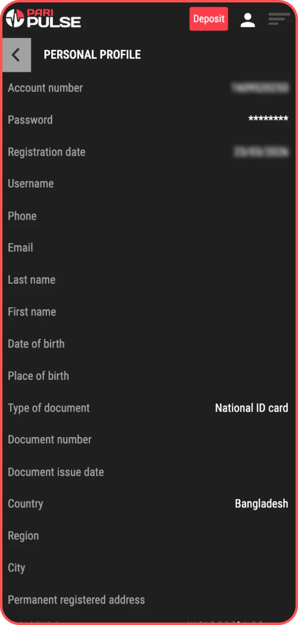 Verify your account for secure play on PariPulse.