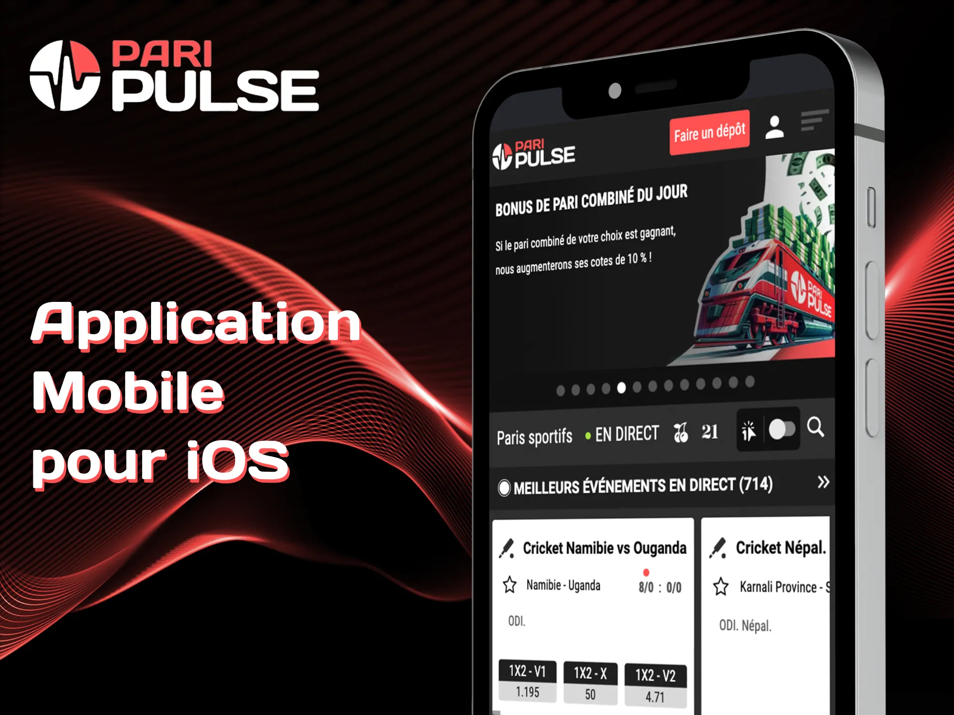 Profitez de jeux fluides sur les appareils iOS avec PariPulse.