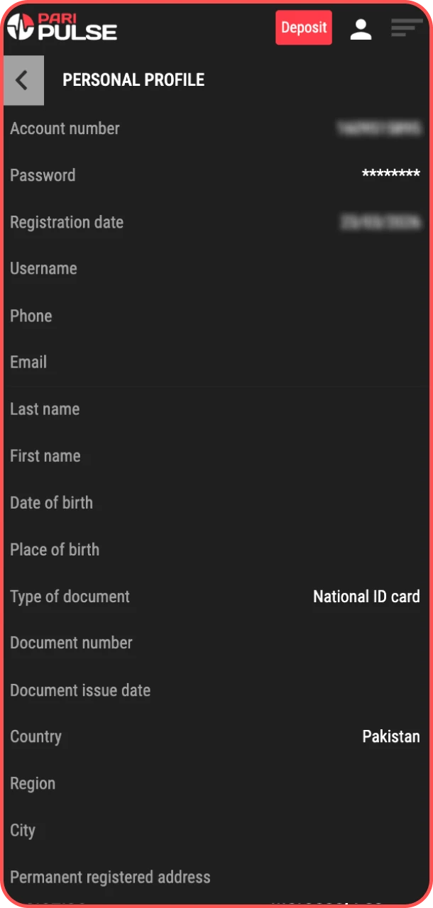 Verify your account for secure play on PariPulse.