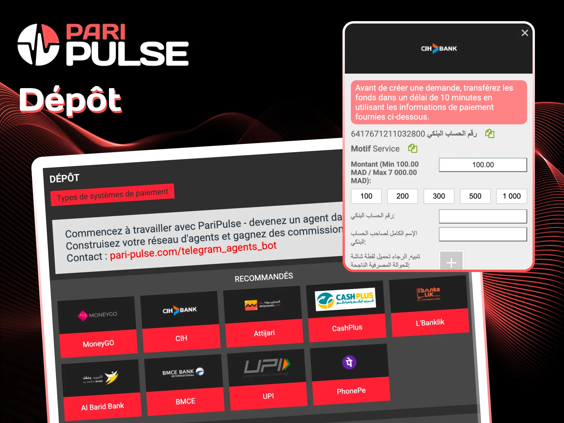 Suivez ces étapes pour obtenir votre bonus de bienvenue de PariPulse.