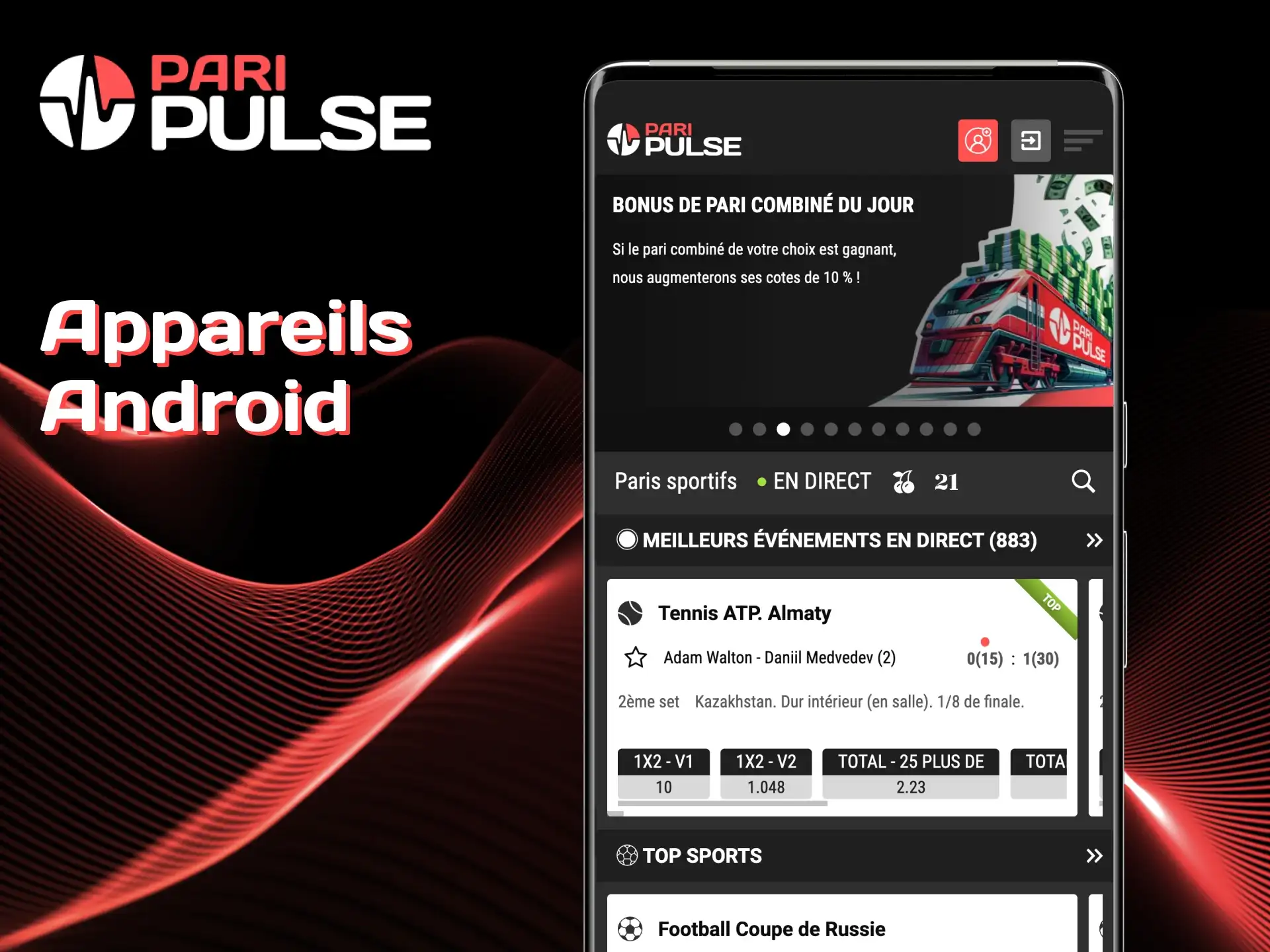 Profitez de jeux fluides sur les appareils Android avec PariPulse.