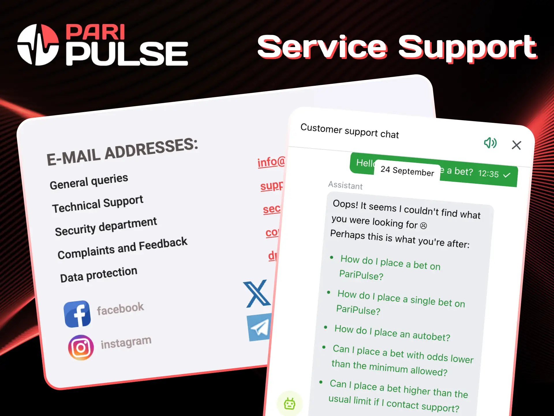 Contact PariPulse support for assistance and guidance.