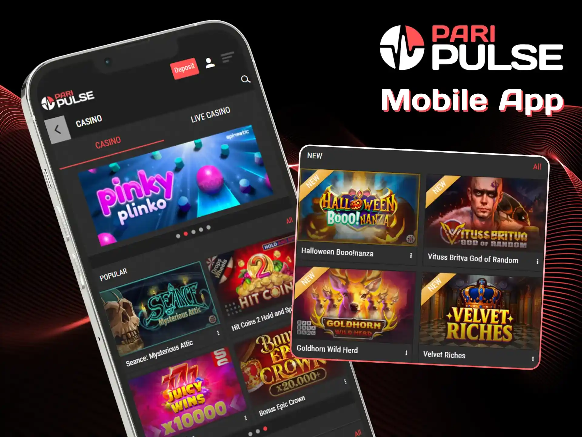 Play slots anytime anywhere from your mobile phone at PariPulse.