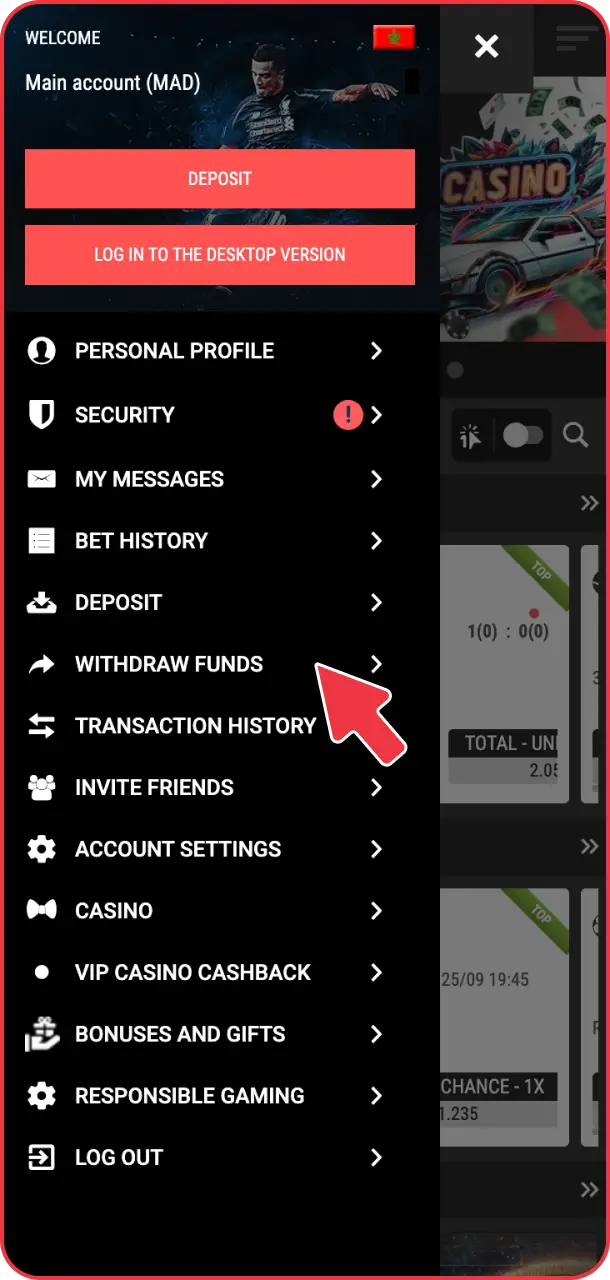 PariPulse guides you to easy and fast withdrawals.